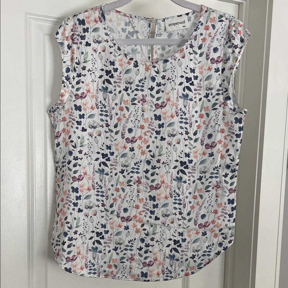 Emproved Multicolor Floral Blouse - Picture 5 of 10